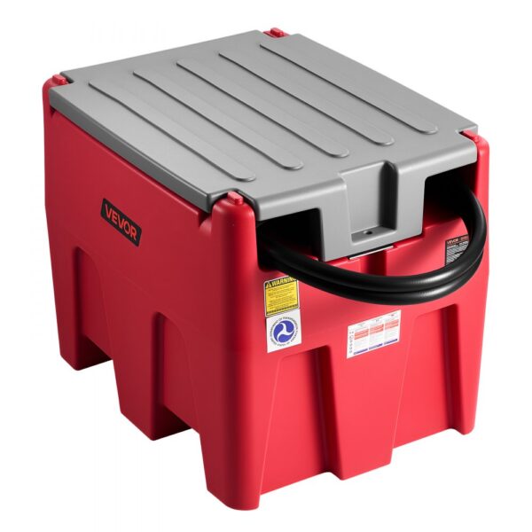 VEVOR Tragbarer Diesel-& Benzintank, 220 L, 45 L/min Durchflussrate, 4 m Schlauch