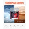 VEVOR Tragbarer Diesel-& Benzintank, 220 L, 45 L/min Durchflussrate, 4 m Schlauch – Bild 2