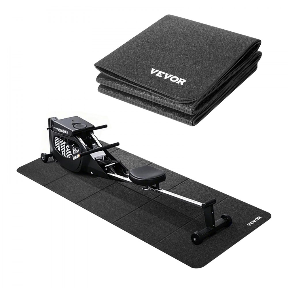 VEVOR Laufbandmatte für Teppichboden Bodenschutzmatte (61 x 173 cm) für Sportgeräte 6 mm dick