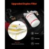 VEVOR Tragbarer Dieseltank, 484,5 L Fassungsvermögen & 45 L/min Durchflussrate, Schwarz – Bild 4