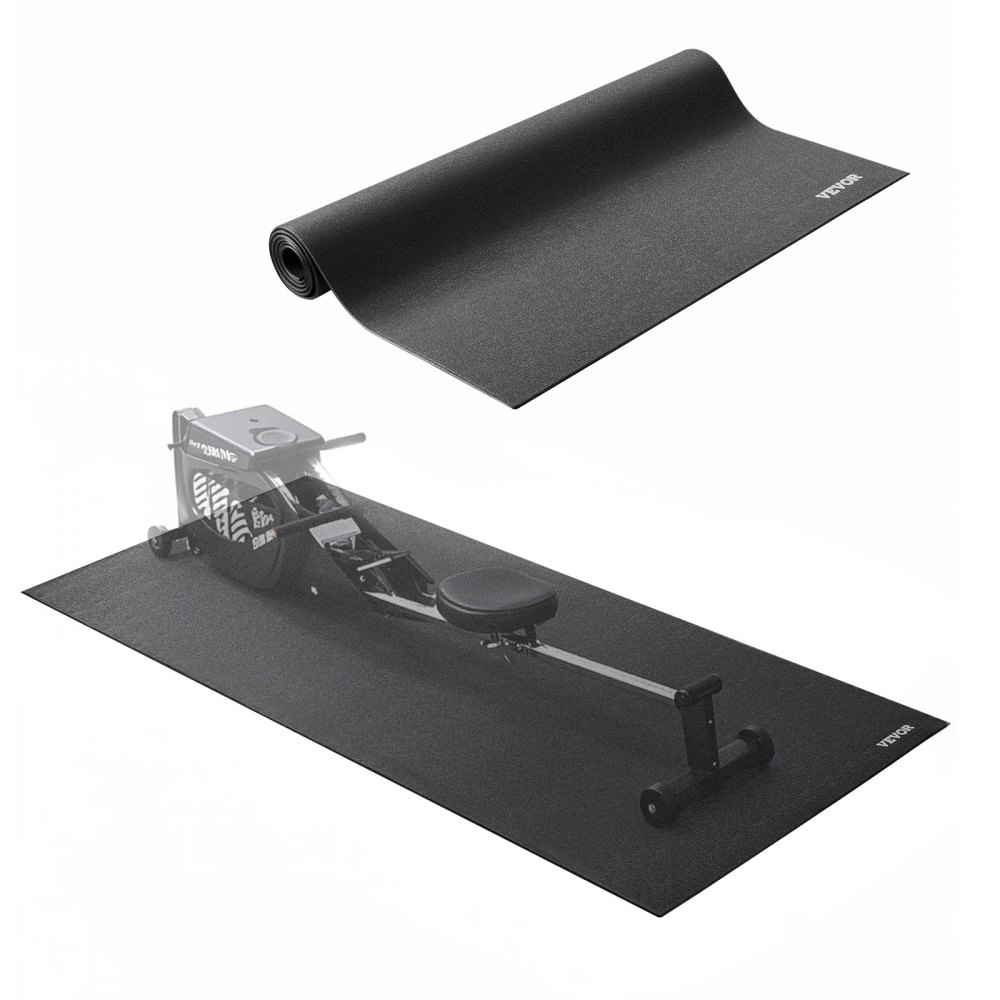 VEVOR Laufbandmatte für Teppichboden Bodenschutzmatte (915 x 1820 mm) für Sportgeräte 6 mm dick