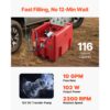 VEVOR Tragbarer Diesel-& Benzintank, 440 L, 45 L/min Durchflussrate, 4 m Schlauch – Bild 3