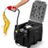 VEVOR Tragbarer Dieseltank, 220 L Fassungsvermögen & 48L/min Durchflussrate, Schwarz
