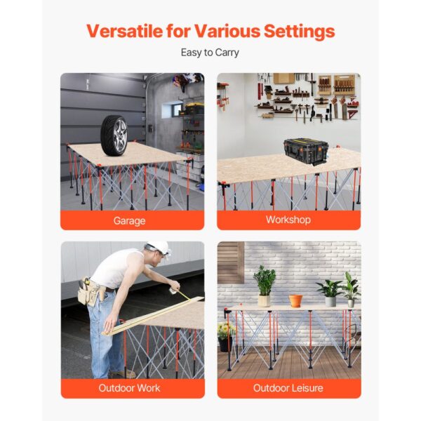 VEVOR tragbarer klappbarer Montageständer (970 x 215 x 350 mm) – Bild 5 VEVOR tragbarer klappbarer Montageständer (970 x 215 x 350 mm) – Bild 5