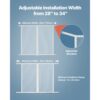 VEVOR Fliegengitter für Wohnmobil-Türen (660,4 x 609,6 mm) Türgitter – Bild 5