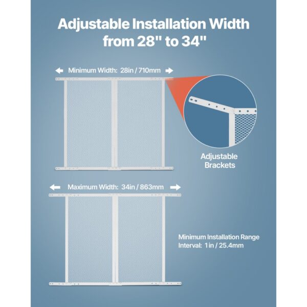 VEVOR Fliegengitter für Wohnmobil-Türen (660,4 x 609,6 mm) Türgitter – Bild 5
