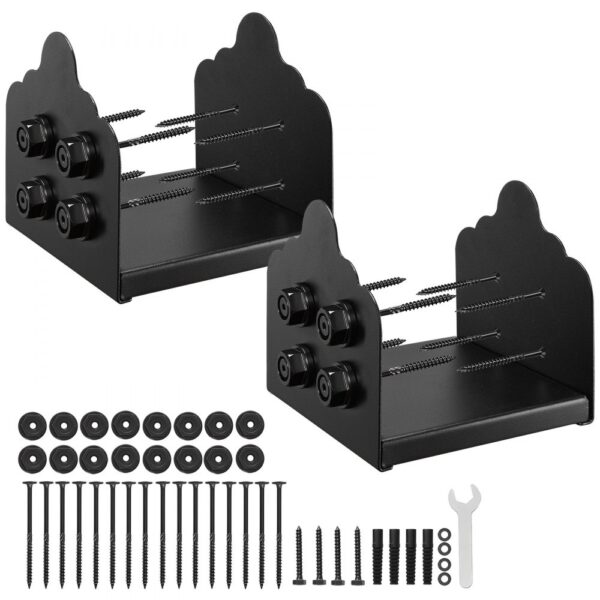 VEVOR Pfostenträger, 2 Stück, Innenmaß 200x190 mm für 203,2x190/190x190 mm Pfosten