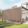 VEVOR 90 % Sonnenschutztuch Sichtschutz Schattenabdeckung (305 x 366 cm) für Pergola mit Edelstahlösen