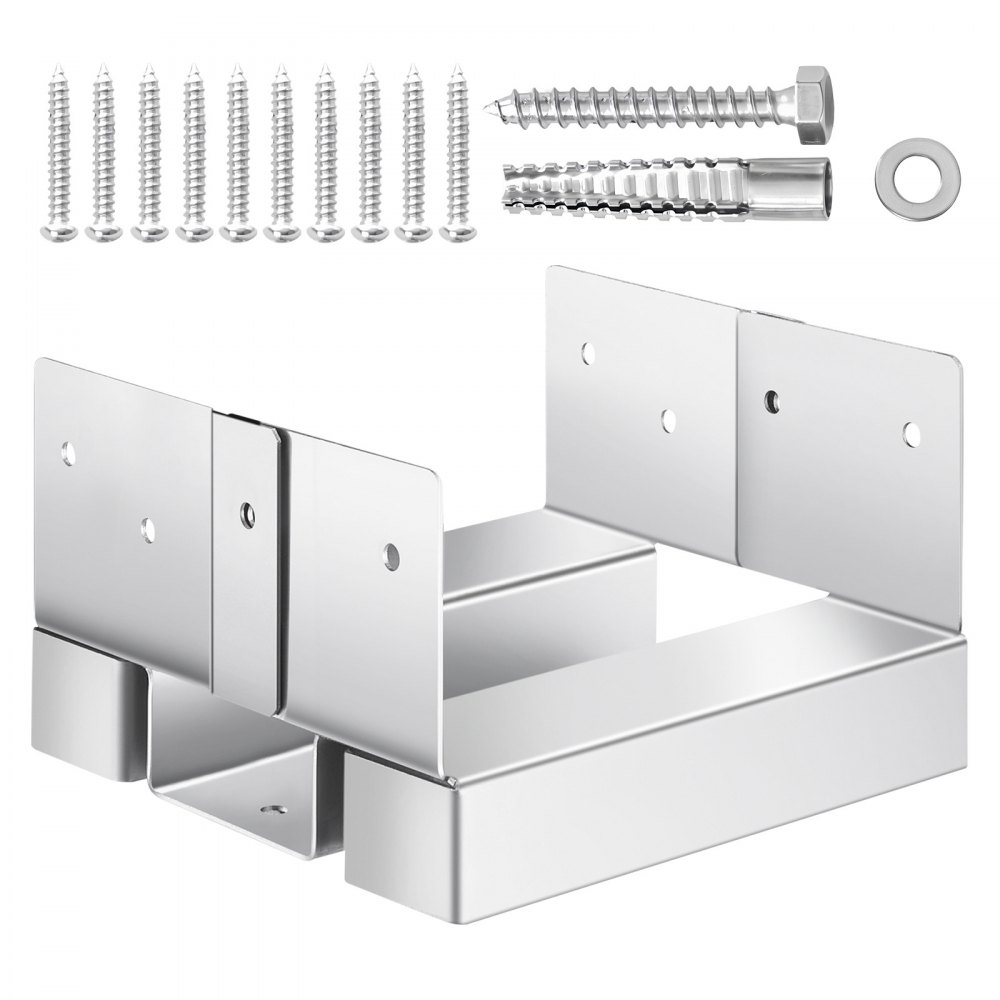 VEVOR Pfostenträger, 10 Stk., Innenmaß 139,5x141,5 mm für 139,7x139,7/139,7x152,4 mm