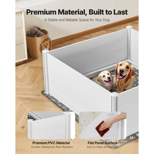 VEVOR Wurfkiste für Hunde, 1520x1520x610 mm, Welpenkiste für extra große Hunde – Bild 3