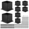 VEVOR Pfostenträger, 8 Stk., Pfostenträger Innenmaß 92x92 mm für 88,9x88,9 mm Pfosten