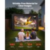 VEVOR aufblasbare Filmleinwand Projektion Beamer Leinwand aus 600D, 16:9 – Bild 2