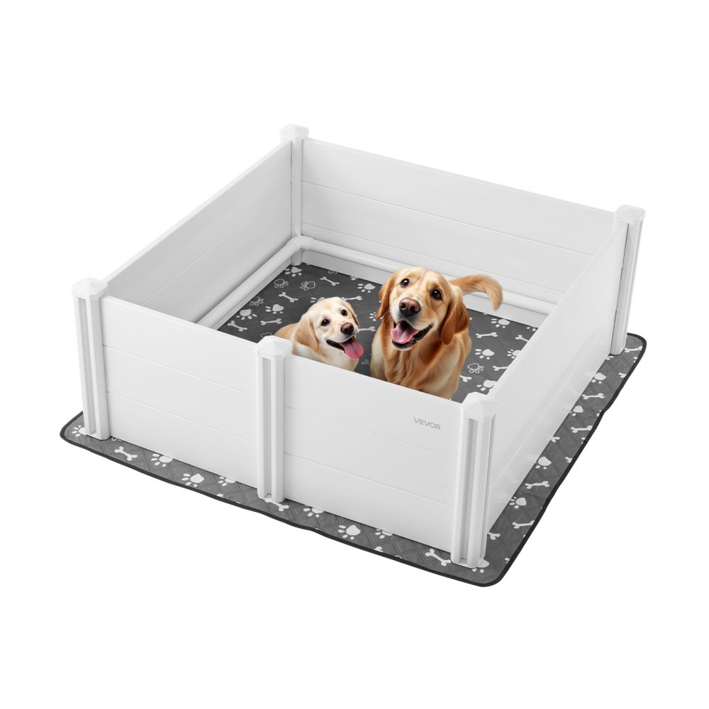 VEVOR Wurfkiste für Hunde, 122x122x46cm, verformungssicherer Welpenkiste für große Hunde