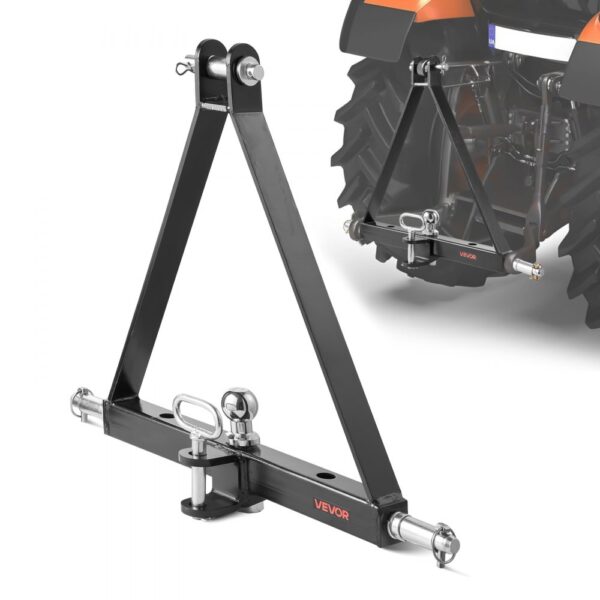 VEVOR 3-Punkt-Anhängerkupplung mit 1-7/8 Zoll Empfänger, 3-Punktaufnahme, 2721 kg