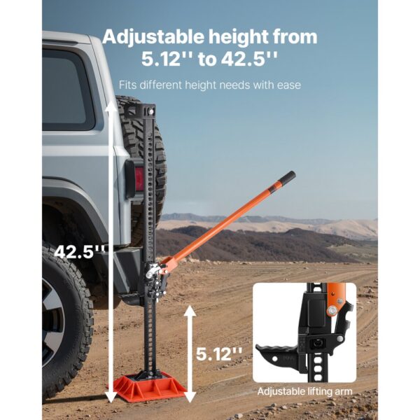 VEVOR Farm Wagenheber Offroad mit Sockel High Lift Farm Jack (3,18 t) Offroad-Nutzwagenheber – Bild 3