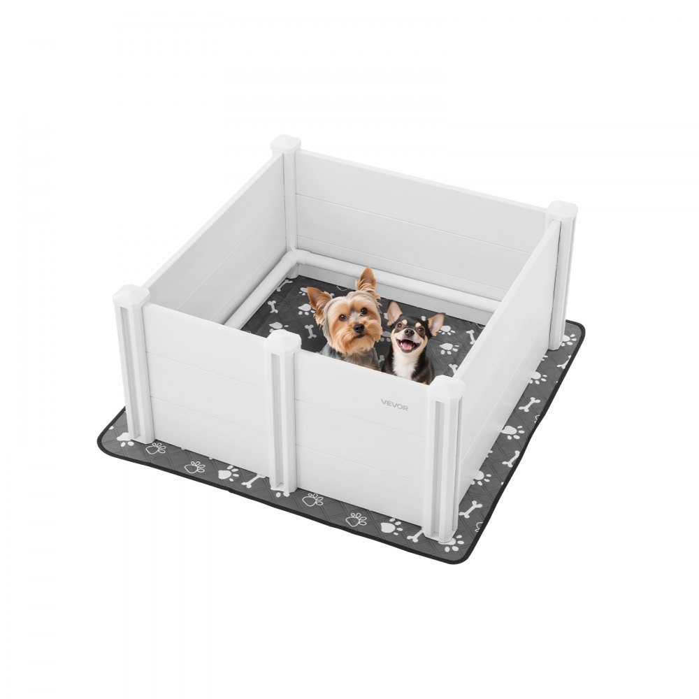 VEVOR Wurfkiste für Hunde, 98x98x46cm, verformungssicherer Welpenkiste für mittelgroße Hunde