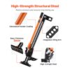 VEVOR Farm Wagenheber Offroad High Lift Farm Jack (3,18 t belastbar) Offroad-Nutzwagenheber – Bild 4