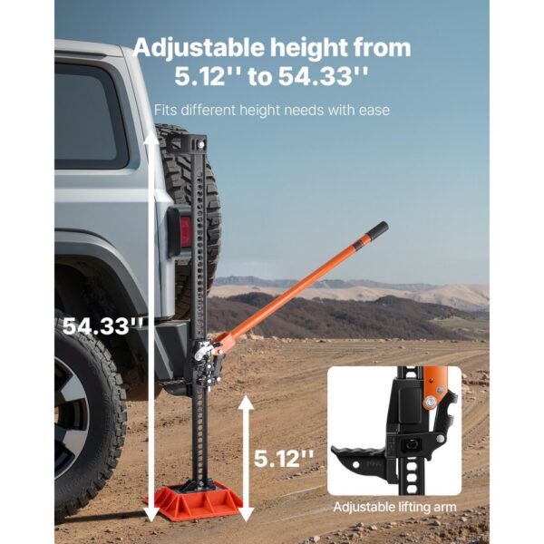 VEVOR Farm Wagenheber Offroad mit Sockel High Lift Farm Jack (3,18 t) Offroad-Nutzwagenheber – Bild 3