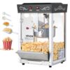 VEVOR Popcornmaschine mit Edelstahlkessel, 800 W kommerzieller Popcornmaker, 48 Tassen pro Ladung
