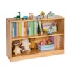 VEVOR Kinderregal Bücherregal (90 cm lang), Spielzeugschrank 2-stufig, Aufbewahrungsschrank für Spielzeug