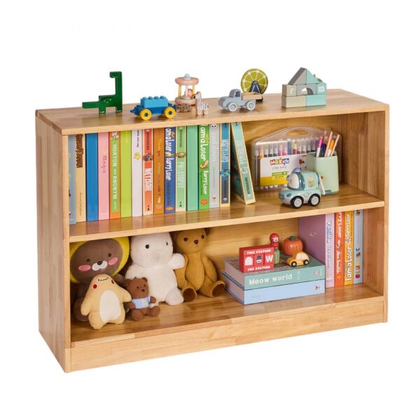 VEVOR Kinderregal Bücherregal (90 cm lang), Spielzeugschrank 2-stufig, Aufbewahrungsschrank für Spielzeug