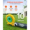 VEVOR Aufblasbares Partyzelt 6x5x3,65 m, Pavillon Hochzeitszelt mit 680W Gebläse, Sandsack – Bild 3