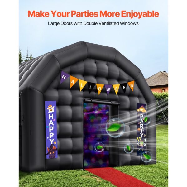 VEVOR Aufblasbares Partyzelt 6x5x3,65 m, Pavillon Hochzeitszelt mit 680W Gebläse, Sandsack – Bild 4