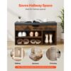 VEVOR Schuhregalbank Schuhbank (805 x 305 x 445 mm), Schuhregal mit 3 Fächern (136 kg belastbar) – Bild 5