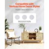 VEVOR Tapete selbstklebend, 45 cm x 10 m, Klebefolie mit weißer Holzoptik – Bild 2