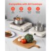 VEVOR Kochtopf Kasserolle Stielkasserolle 1,42 L mit Glasdeckel, Suppentopf Gemüsetopf mit ergonomischem Griff – Bild 5 VEVOR Kochtopf Kasserolle Stielkasserolle 1,42 L mit Glasdeckel, Suppentopf Gemüsetopf mit ergonomischem Griff – Bild 5