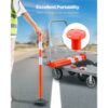 VEVOR Verkehrsleitpfosten Leitpfosten 2-tlg. (871 mm) mit beschwertem Sockel & Reflektorstreifen & Ketten – Bild 4
