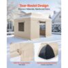 VEVOR Winter Pavillonabdeckung, Ersatzabdeckung mit Seitenwänden & Netzfenstern, Lagerschutzabdeckungen – Bild 3