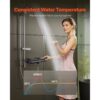 VEVOR Duscharmatur mit Thermostat Brausemischer Duschhahn mit 38 °C Sicherheitsschloss – Bild 2