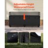 VEVOR Metall Kaminholzregal, 257x36x117 cm Brennholzregal, max. Tragkraft 300 kg – Bild 4