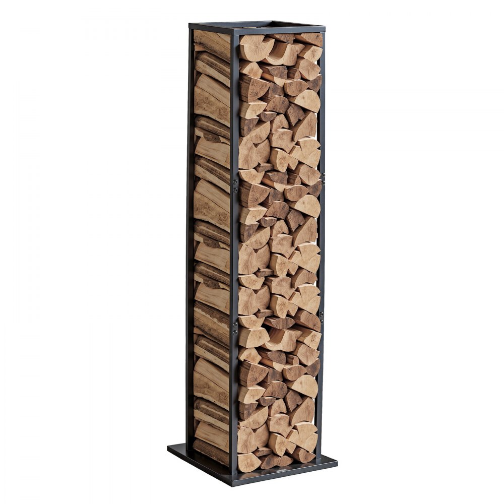 VEVOR Kaminholzregal, 330 x 320 x 1120 mm, Brennholzregal für den Innenbereich, 45,4 kg Tragkraft