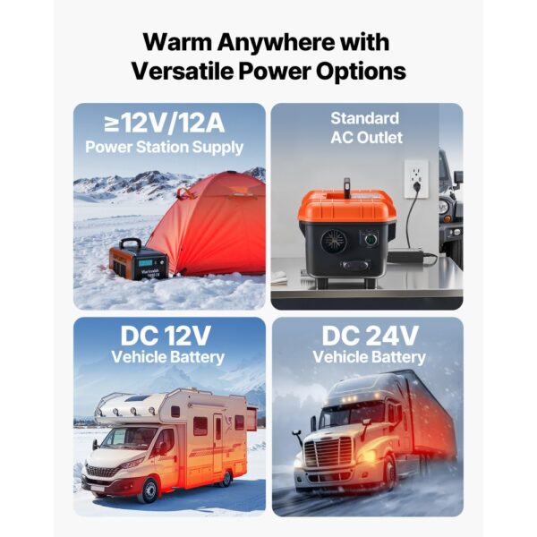 VEVOR Dieselheizung Lufterhitzer 5-8KW DC 12 V/24 V tragbare Standheizung (All in One) mit Fernbedienung – Bild 5 VEVOR Dieselheizung Lufterhitzer 5-8KW DC 12 V/24 V tragbare Standheizung (All in One) mit Fernbedienung – Bild 5