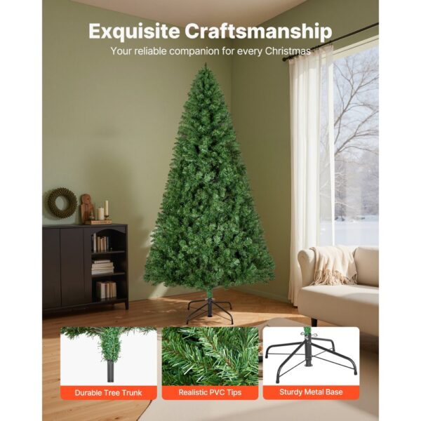 VEVOR Weihnachtsbaum künstlich, 2,2 m Tannenbaum, Christbaum, Partys und Büros – Bild 4