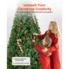 VEVOR Weihnachtsbaum künstlich, 2,2 m Tannenbaum, Christbaum, Partys und Büros – Bild 5