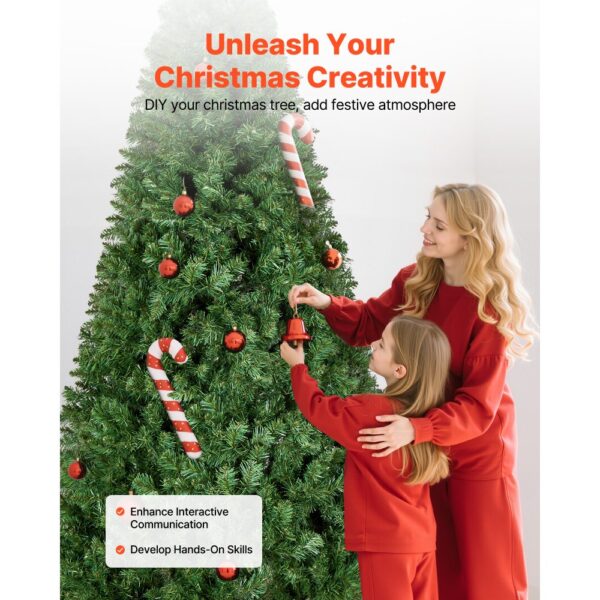 VEVOR Weihnachtsbaum künstlich, 2,2 m Tannenbaum, Christbaum, Partys und Büros – Bild 5
