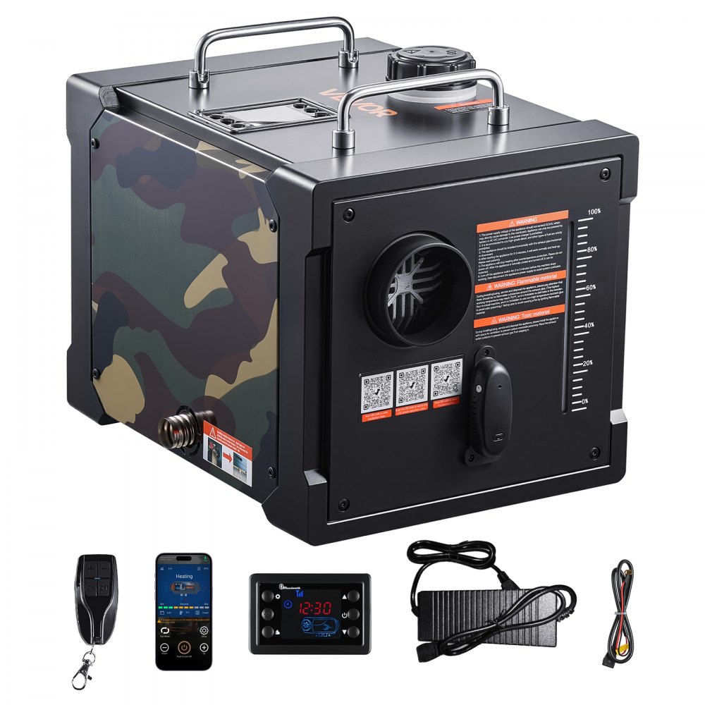 VEVOR Standheizung 8 kW DC 12 V/24 V, 7 L Kraftstofftank für Lkw Wohnmobile SUVs