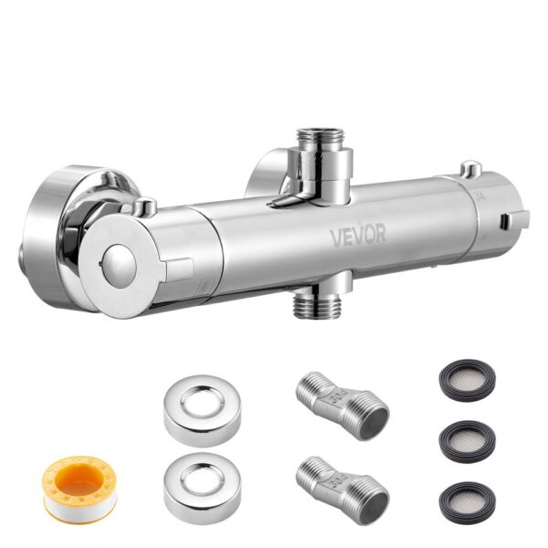 VEVOR Duscharmatur mit Thermostat Brausemischer Duschhahn mit 38 °C Sicherheitsschloss VEVOR Duscharmatur mit Thermostat Brausemischer Duschhahn mit 38 °C Sicherheitsschloss
