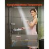 VEVOR Duscharmatur mit Thermostat Duschthermostat mit 38 °C Sicherheitsschloss – Bild 2