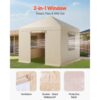 VEVOR Winterabdeckung, passend für 3,05 x 3,05 m Pavillon, Ersatzabdeckung mit Seitenwänden & Netzfenstern – Bild 5