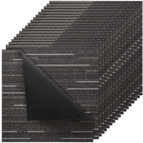 VEVOR Teppichfliesen 609,6 x 609,6 x 6 mm, 24er-Pack, modularer Teppichboden mit Fläche von 9 m²