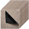 VEVOR Teppichfliesen 457,2 x 457,2 x 12 mm, 10er-Pack, selbstklebender Teppichboden mit Fläche von 2 m²