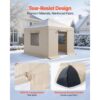 VEVOR Winter Pavillonabdeckung, 3,1x4,41 m, Allwetter-Pavillonabdeckung mit Seitenwänden & Netzfenstern – Bild 3
