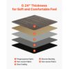 VEVOR Teppichfliesen 609,6 x 609,6 x 6 mm, 24er-Pack, modularer Teppichboden mit Fläche von 9 m² – Bild 4 VEVOR Teppichfliesen 609,6 x 609,6 x 6 mm, 24er-Pack, modularer Teppichboden mit Fläche von 9 m² – Bild 4
