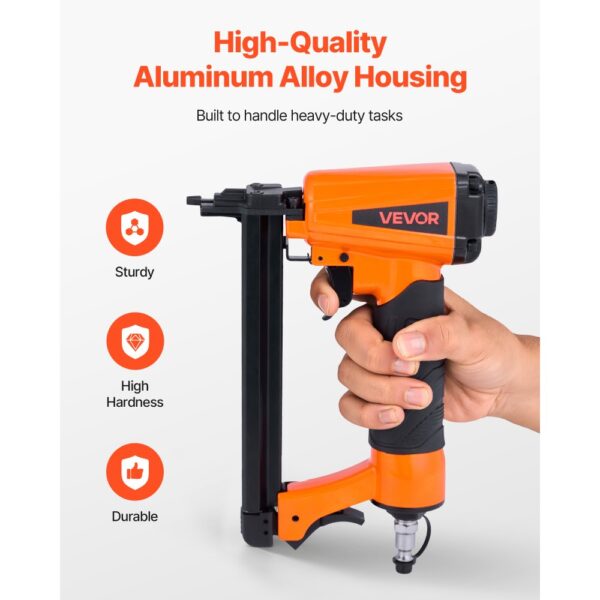 VEVOR Druckluftnagler, T50 Druckluft Tacker für 10,8 mm Krone, 4 -16 mm lange Klammern – Bild 5