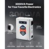 VEVOR Spannungswandler aufwärts, 3000 VA, 110 V auf 220 V Leistungstransformator – Bild 2