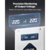 VEVOR Spannungswandler aufwärts, 3000 VA, 110 V auf 220 V Leistungstransformator – Bild 5